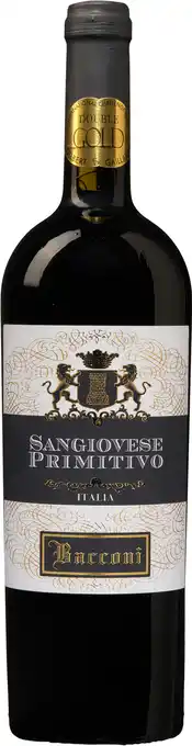 Wijnvoordeel Bacconi Sangiovese Primitivo Puglia aanbieding