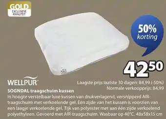 Jysk SOGNDAL traagschuim kussen aanbieding