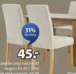 Jysk VEDDE tafel +TUREBY stoelen aanbieding