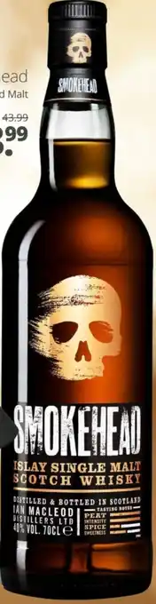 Mitra Smokehead Peated Malt aanbieding