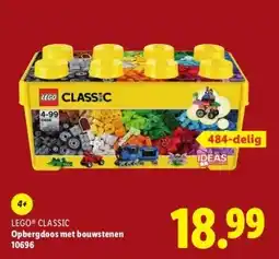 Lidl LEGO® CLASSIC Opbergdoos met bouwstenen 10696 aanbieding