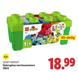 Lidl LEGO® DUPLO® Opbergdoos met bouwstenen 10913 aanbieding