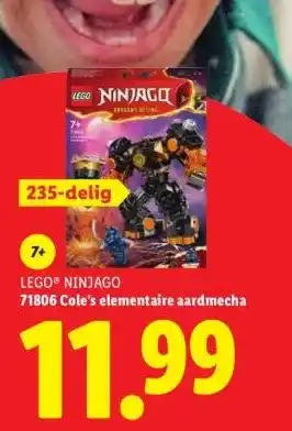 Lidl LEGO® NINJAGO 71806 Cole's elementaire aardmecha aanbieding