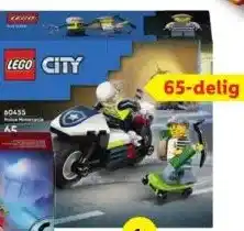 Lidl LEGO® CITY 60455 Achtervolging op politiemotor aanbieding