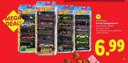 Lidl HOT WHEELS Set van 5 speelgoedauto's aanbieding