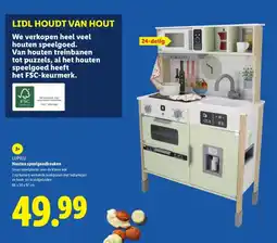 Lidl LUPILU Houten speelgoedkeuken aanbieding