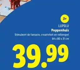 Lidl LUPILU Poppenhuis aanbieding