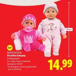 Lidl BAYER DESIGN Piccolina babypop aanbieding