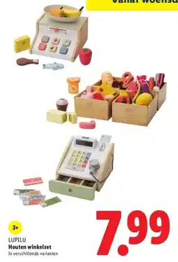 Lidl LUPILU Houten winkelset aanbieding