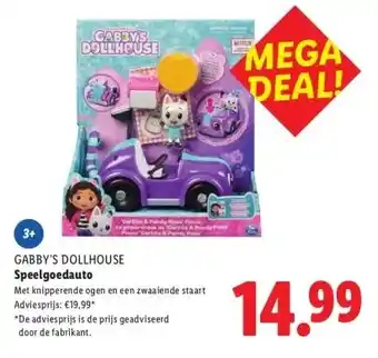 Lidl GABBY'S DOLLHOUSE Speelgoedauto aanbieding