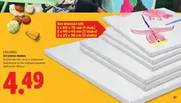 Lidl CRELANDO Set canvas doeken aanbieding