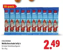 Lidl FAVORINA Melkchocolade lolly's aanbieding