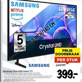 Vomar Voordeelmarkt Samsung Ultra UHD Smart TV aanbieding