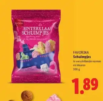 Lidl FAVORINA Schuimpjes aanbieding