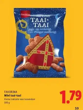 Lidl FAVORINA Mini taai-taai aanbieding