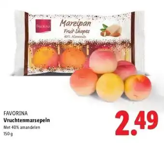 Lidl FAVORINA Vruchtenmarsepein aanbieding