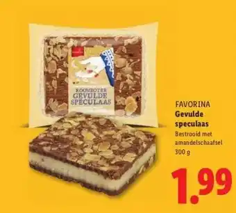 Lidl FAVORINA Gevulde speculaas aanbieding
