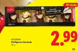 Lidl FAVORINA Sintfiguren chocolade aanbieding