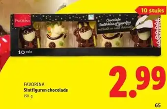 Lidl FAVORINA Sintfiguren chocolade aanbieding