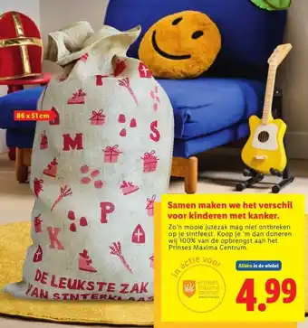 Lidl Samen maken we het verschil voor kinderen met kanker. aanbieding