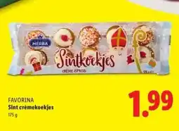 Lidl FAVORINA Sint crèmekoekjes aanbieding