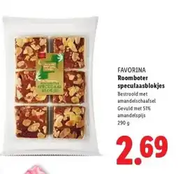 Lidl FAVORINA Roomboter speculaasblokjes aanbieding