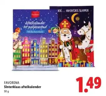 Lidl FAVORINA Sinterklaas aftelkalender aanbieding
