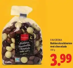 Lidl FAVORINA Bakkerskruidnoten met chocolade aanbieding