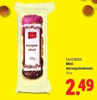 Lidl FAVORINA Mini marsepeindonuts aanbieding