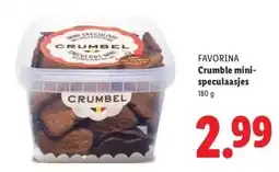 Lidl FAVORINA Crumble mini- speculaasjes aanbieding