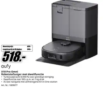 MediaMarkt X10 Pro Omni Robotstofzuiger met dweilfunctie aanbieding