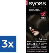Bol.com SYOSS Color baseline 3-1 Donkerbruin Haarverf - 1 stuk - Voordeelverpakking 3 stuks aanbieding