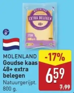 ALDI Molenland Goudse kaas 48+ extra belegen aanbieding