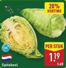 ALDI Spitskool aanbieding