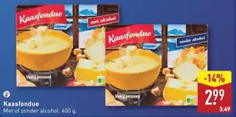 ALDI Kaasfondue aanbieding