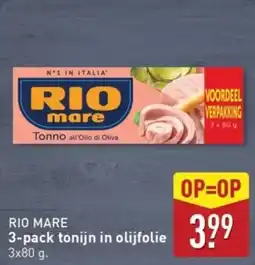 ALDI Rio Mare Tonijn in Olijfolie aanbieding