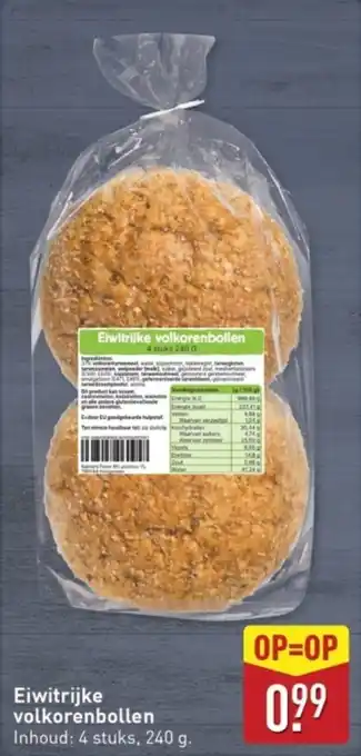 ALDI Eiwitrijke Volkorenbollen aanbieding