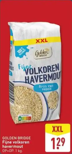 ALDI Golden bridge fijne volkoren havermout aanbieding