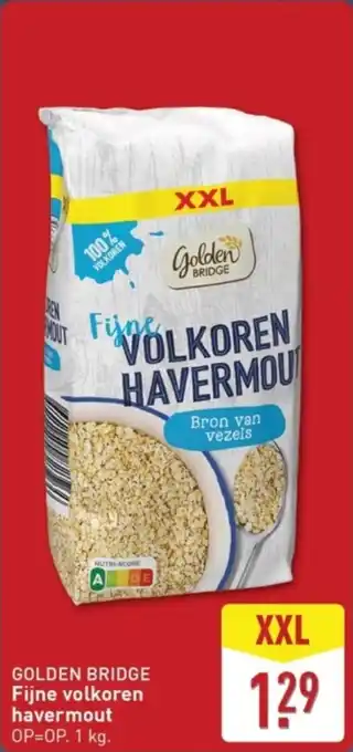 ALDI Golden bridge fijne volkoren havermout aanbieding