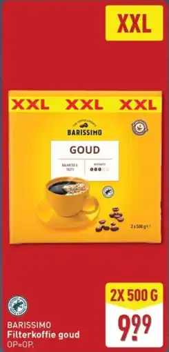 ALDI Barissimo Filterkoffie Goud aanbieding