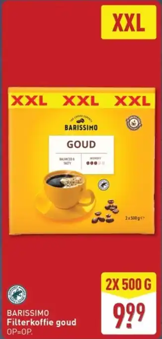 ALDI Barissimo Filterkoffie Goud aanbieding
