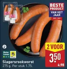 ALDI Slagersrookworst aanbieding