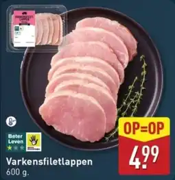 ALDI Varkensfiletlappen aanbieding