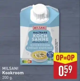 ALDI Milsani kookroom aanbieding