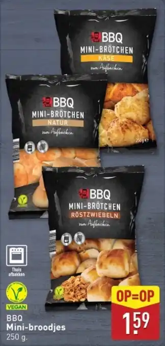 ALDI BBQ Mini-broodjes aanbieding