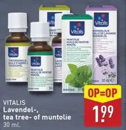 ALDI Vitalis Lavendel, Tea Tree of Muntolie aanbieding