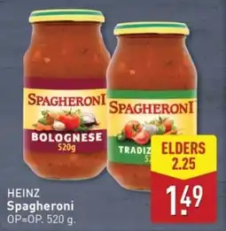 ALDI Heinz Spagheroni aanbieding