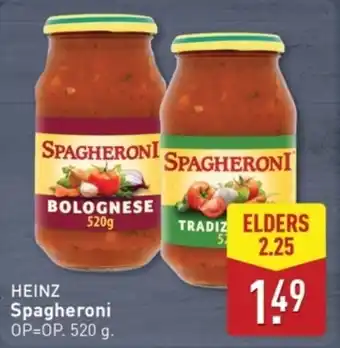 ALDI Heinz Spagheroni aanbieding