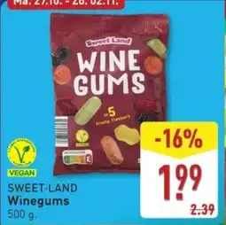 ALDI Sweet Land Winegums aanbieding