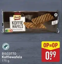 ALDI Biscotto Koffiewafels aanbieding